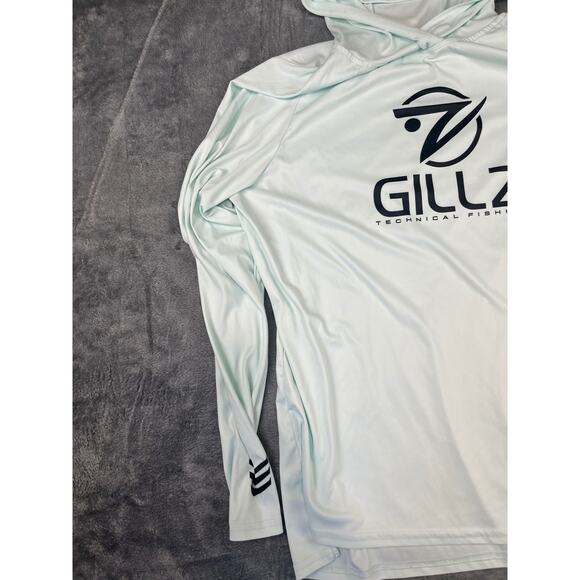 Men's Gillz Mint Aqua Hooded Fishing Performance Top Medium – Excellent - Picture 3 of 10